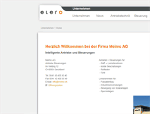 Tablet Screenshot of elero.ch